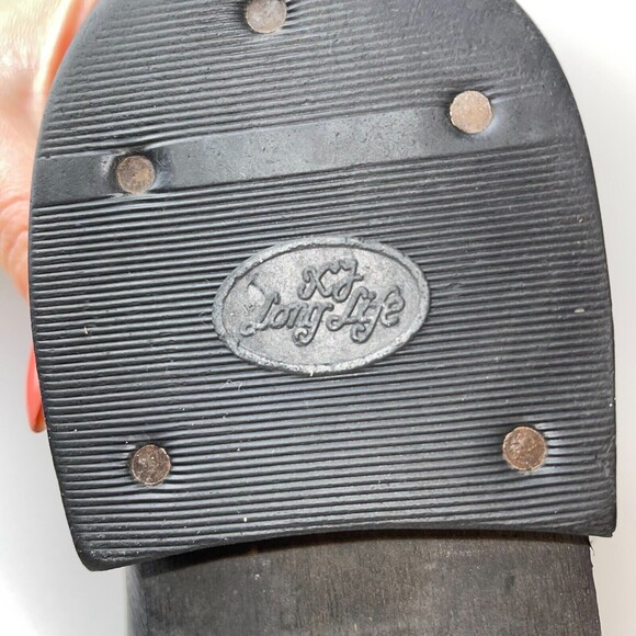 Madewell Biker Boot Moto Brass Strap Ankle Bootie Black Leather Womens 7.5 03827 - Picture 10 of 14